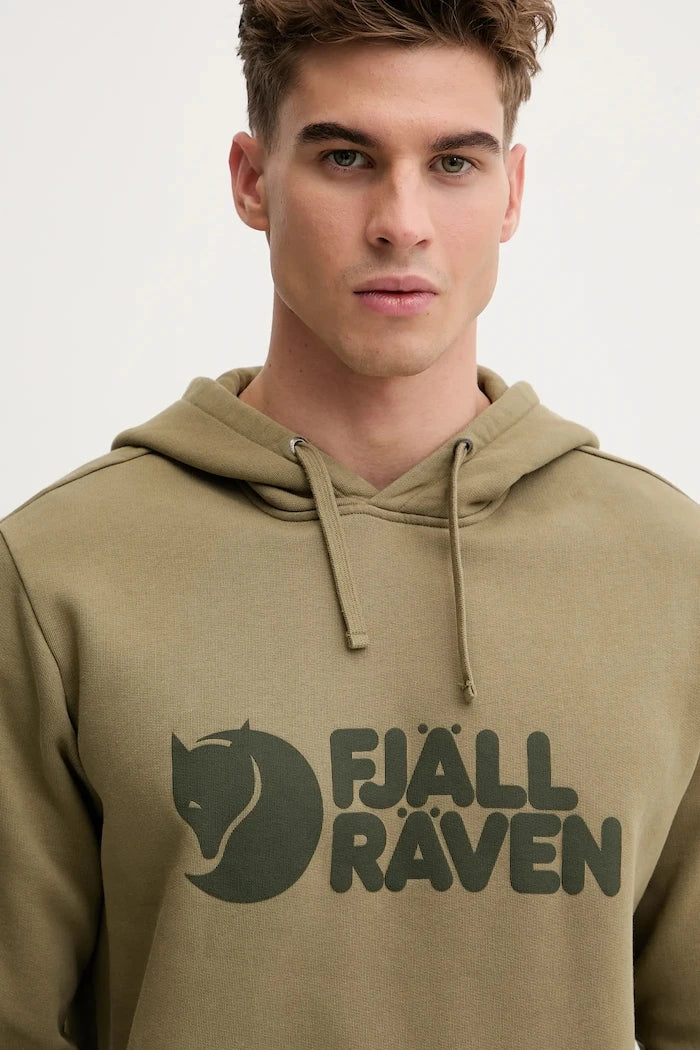Fjallraven Logo Hoodie F84144 622 Pamuklu Kapüşonlu Sweatshirt