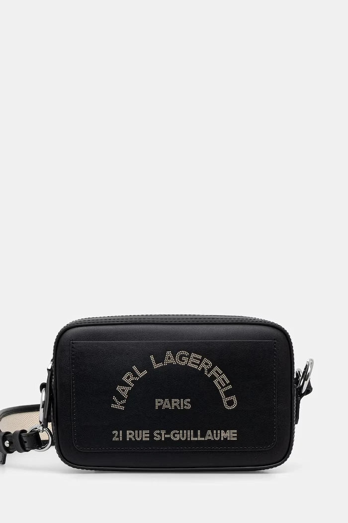 Karl Lagerfeld kadın deri crossbody çanta