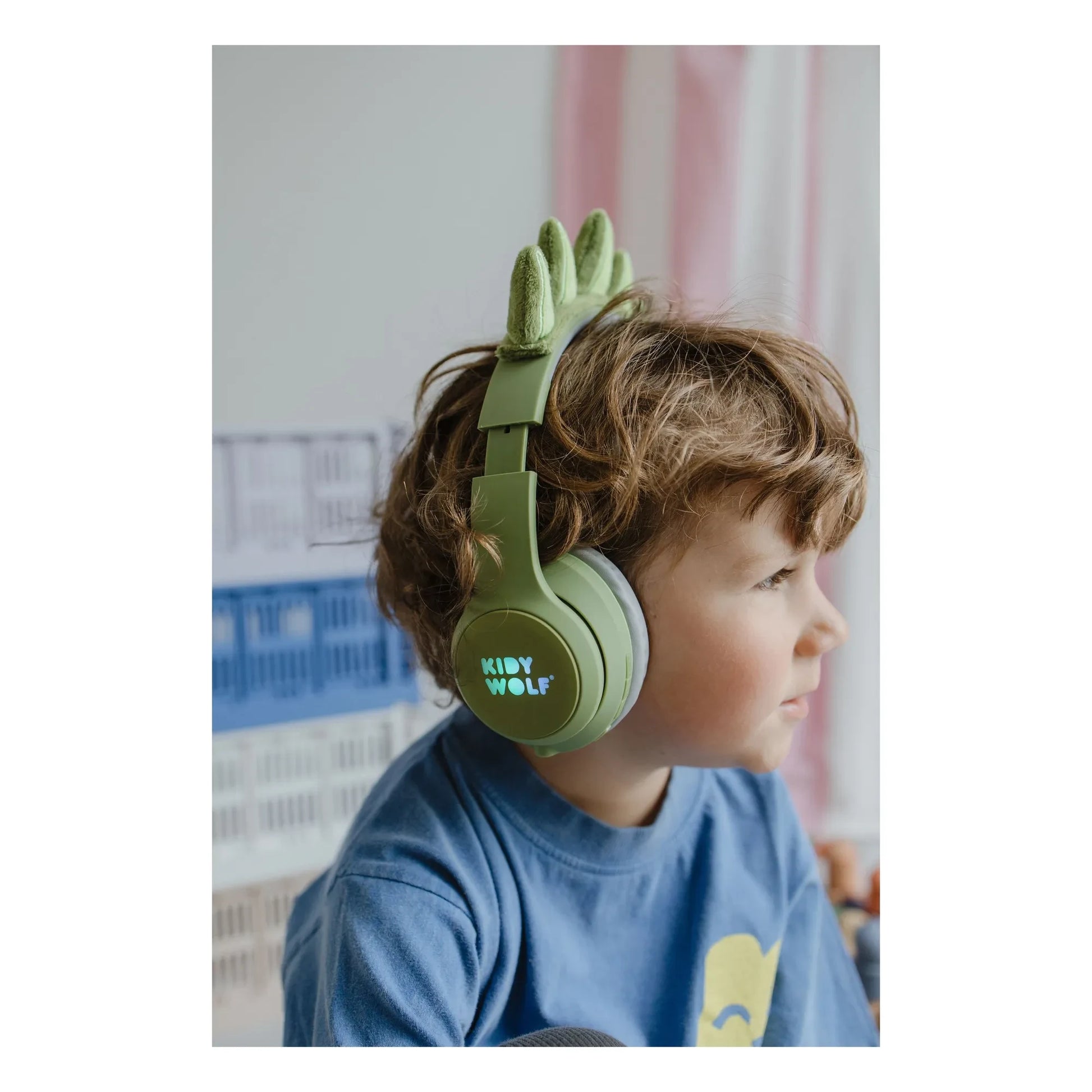 Kidywolf - Dinosaur headphones | Green