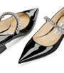 Jimmy Choo Black Bing 25 Patent Leather Ballet Flats
