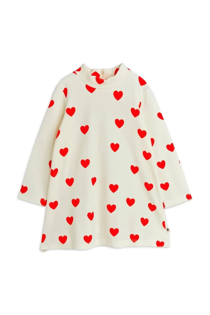 Детска кадифена рокля Mini Rodini Hearts