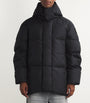 Black Mid-Leg Wilu Duvet Puffer Jacket