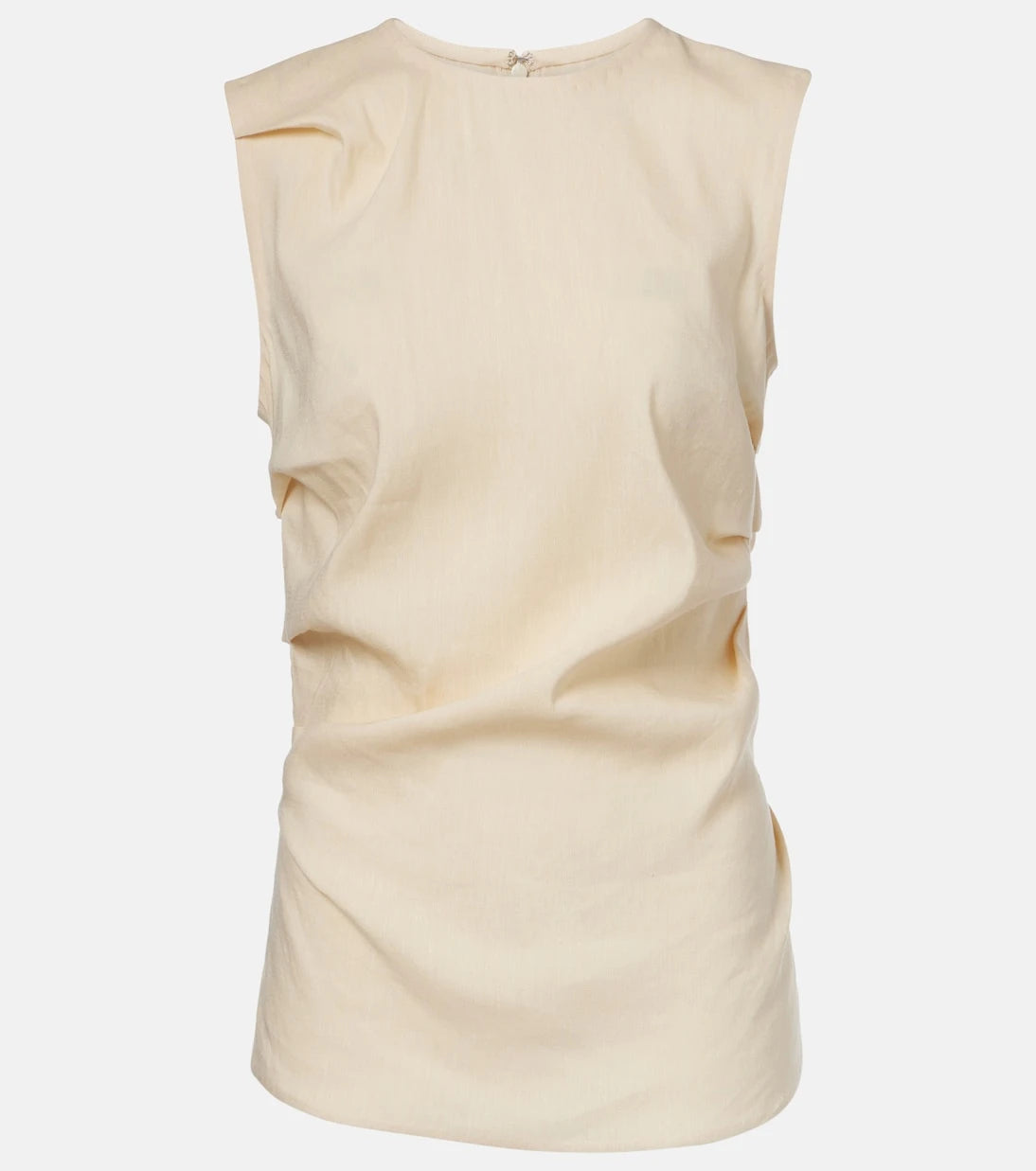 Proenza Schouler - White Label Anoushka ruched linen-blend top