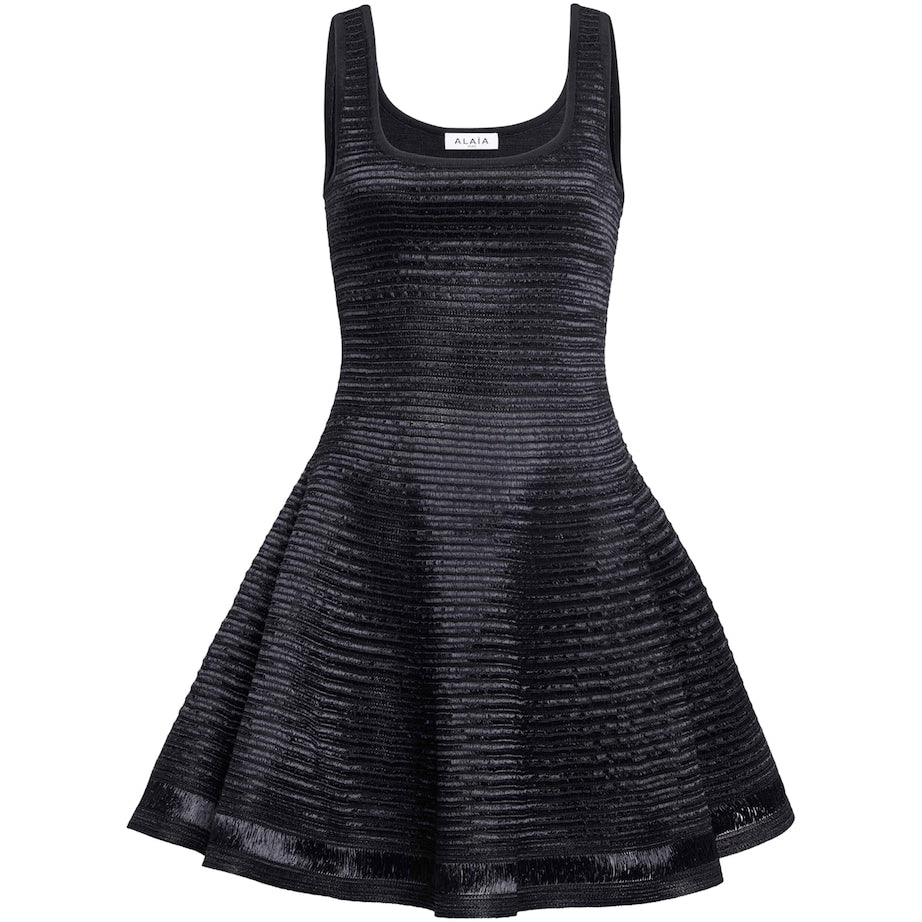 Alaïa Black Sleeveless Mini Dress
