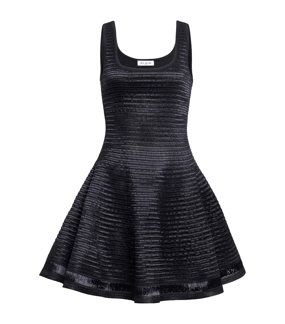 Alaïa Black Sleeveless Mini Dress