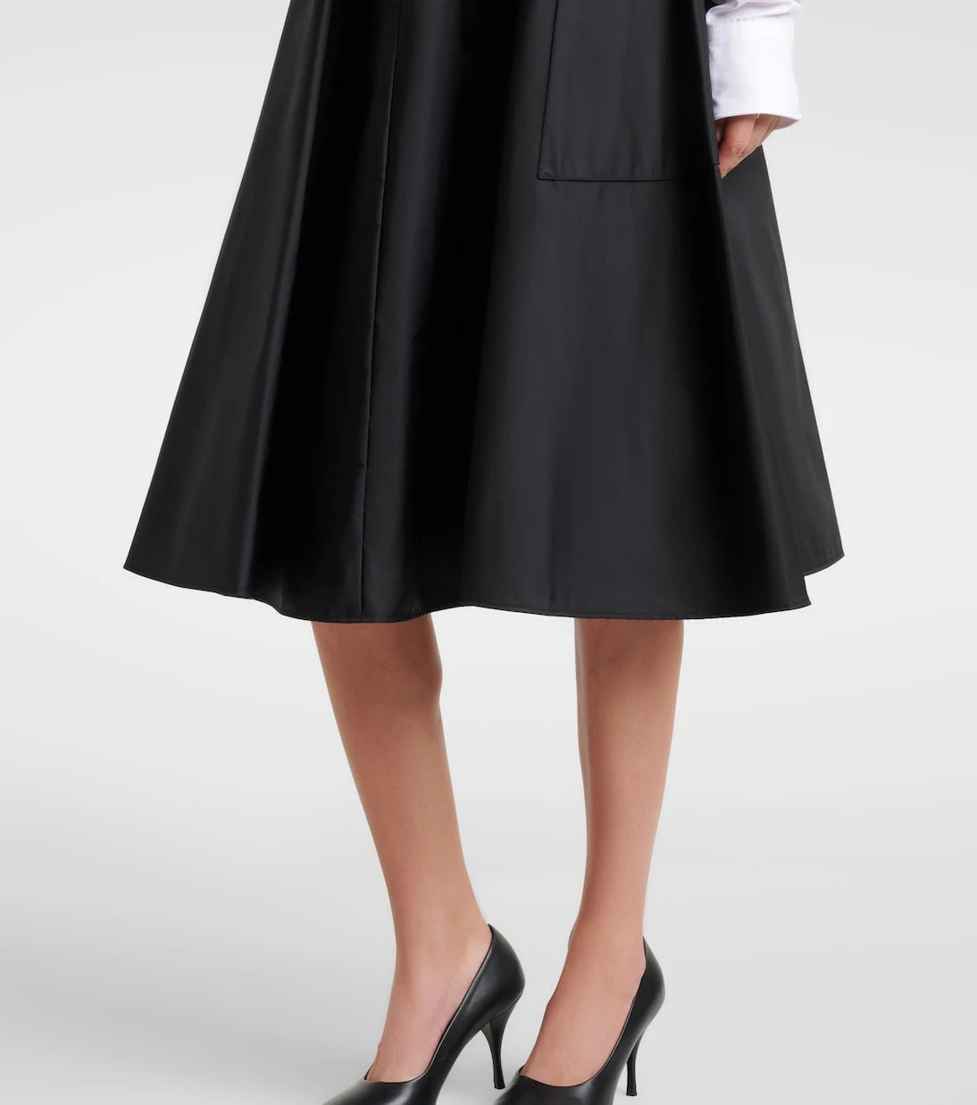 Prada - Re-Nylon belted midi skirt