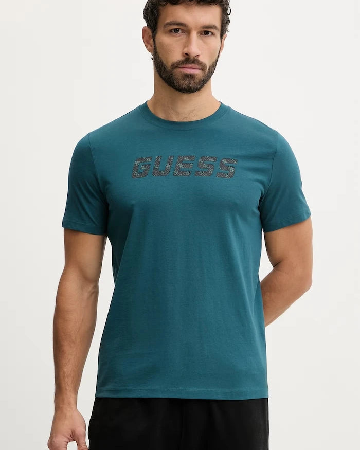 Pamuklu tişört Guess MASKA