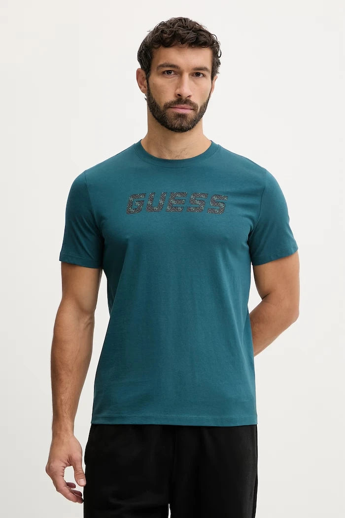 Pamuklu tişört Guess MASKA
