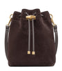 Jimmy Choo Brown Suede Cinch Mini Bag
