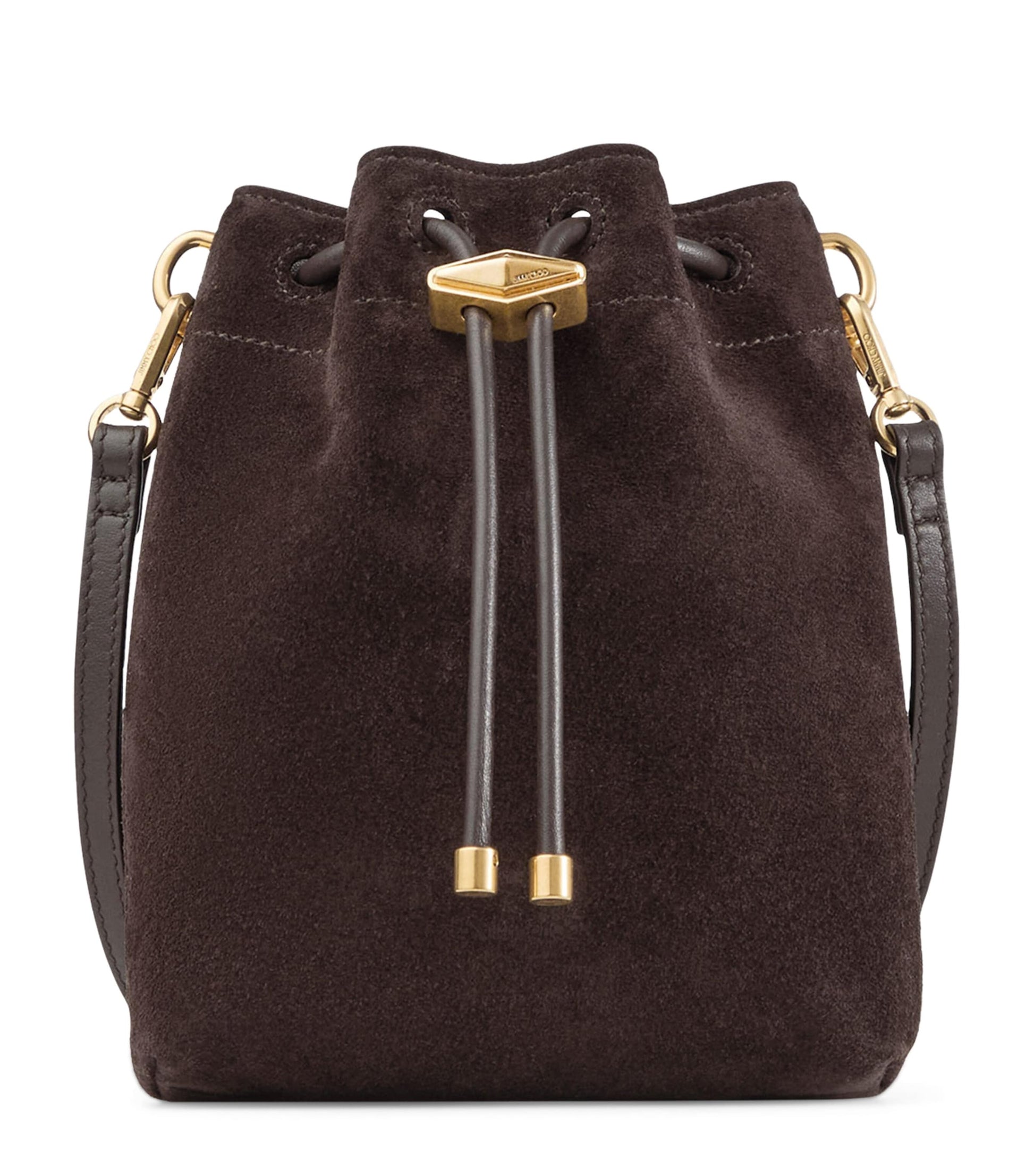 Jimmy Choo Brown Suede Cinch Mini Bag