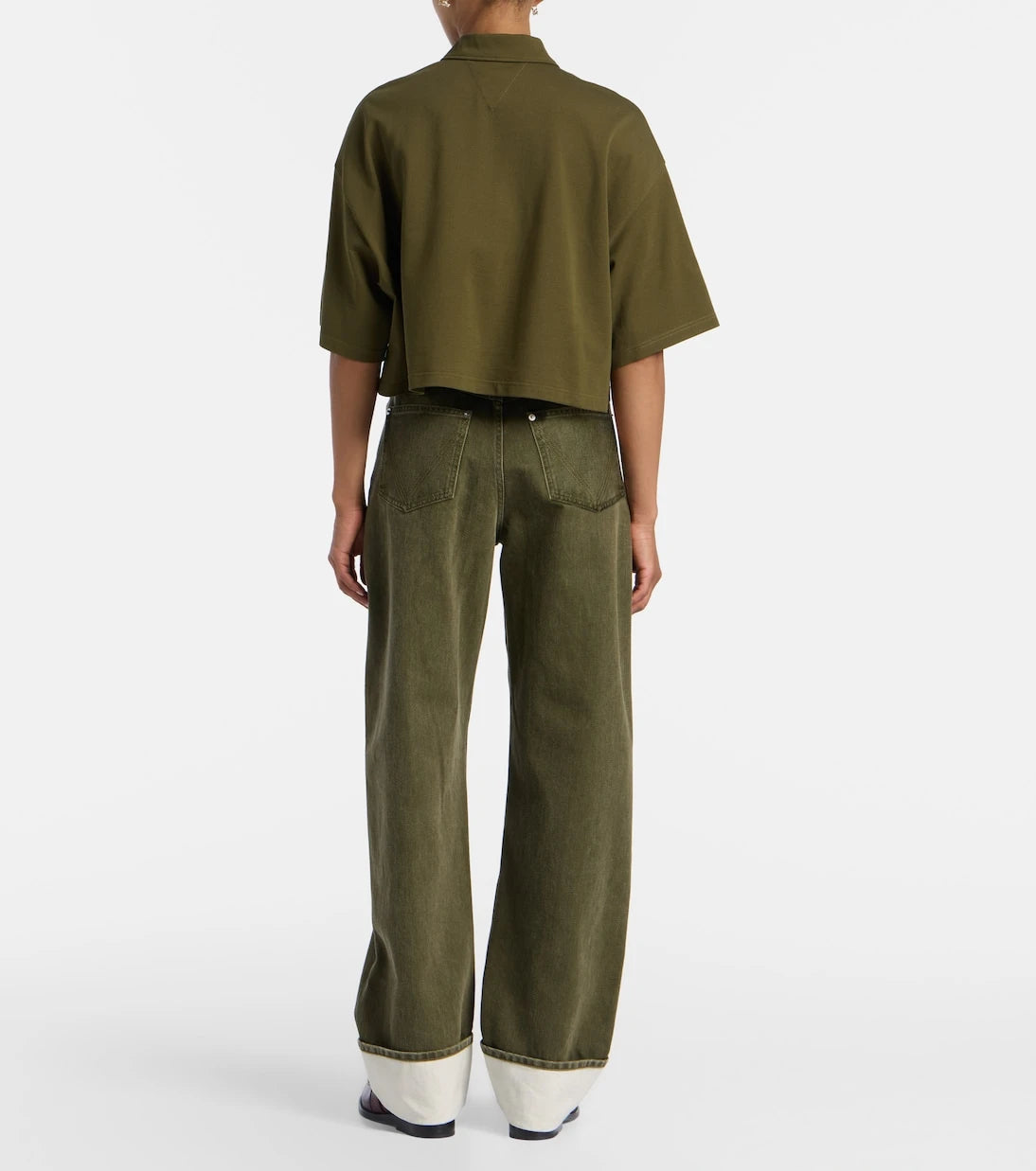 Bottega Veneta - Cropped cotton polo shirt