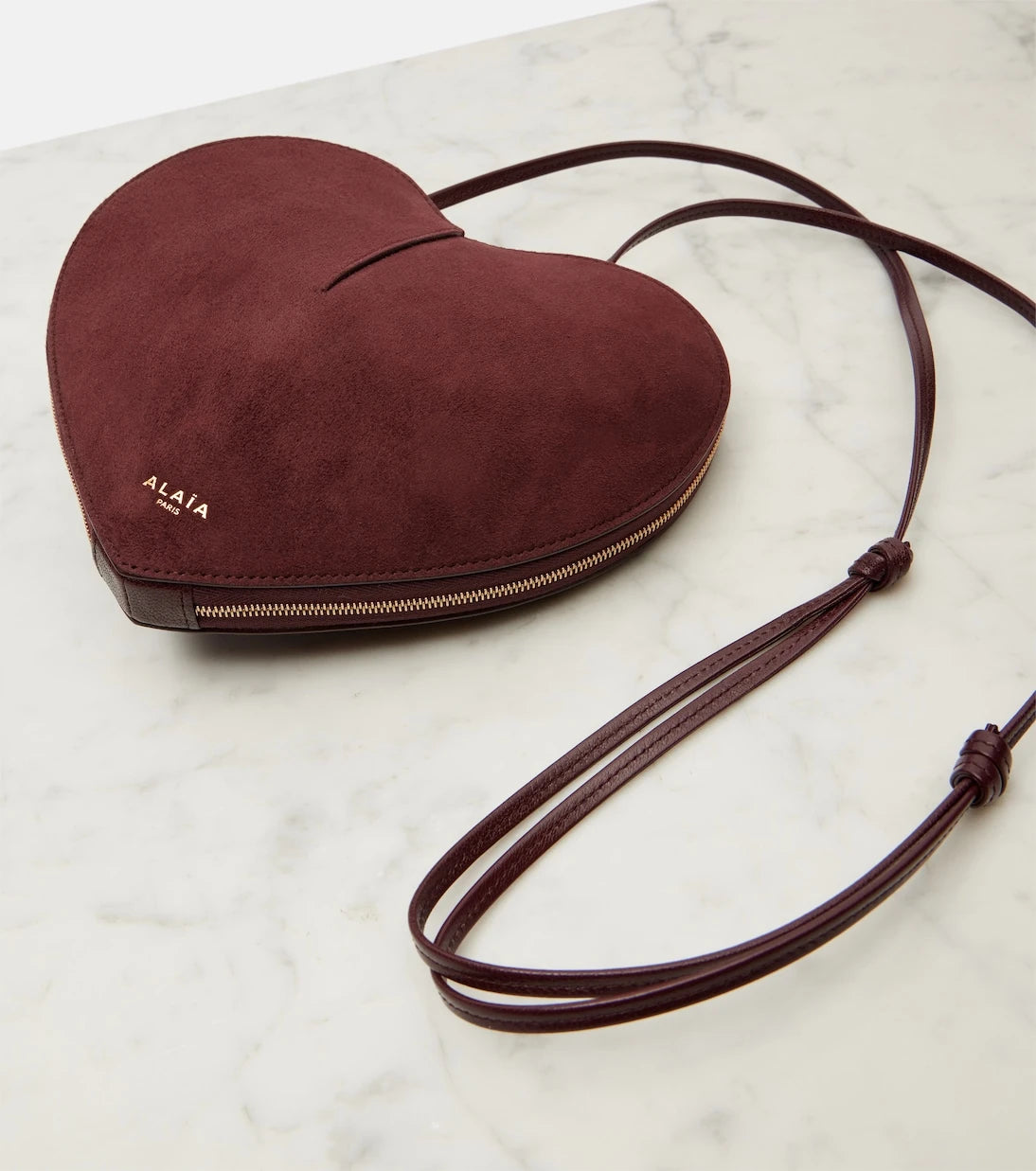 Alaïa - Le Cœur suede shoulder bag