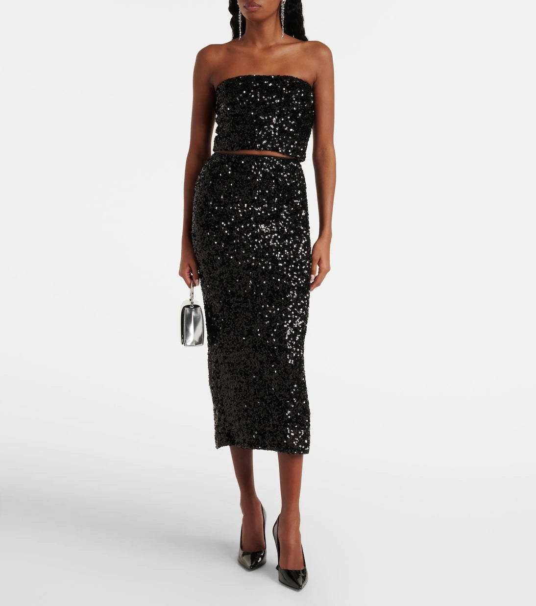 Rotate - Sequined midi skirt