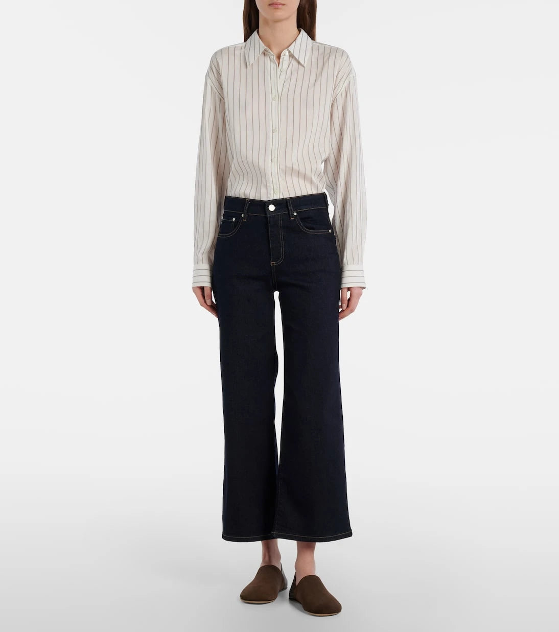 AG Jeans - Saige cropped wide-leg jeans