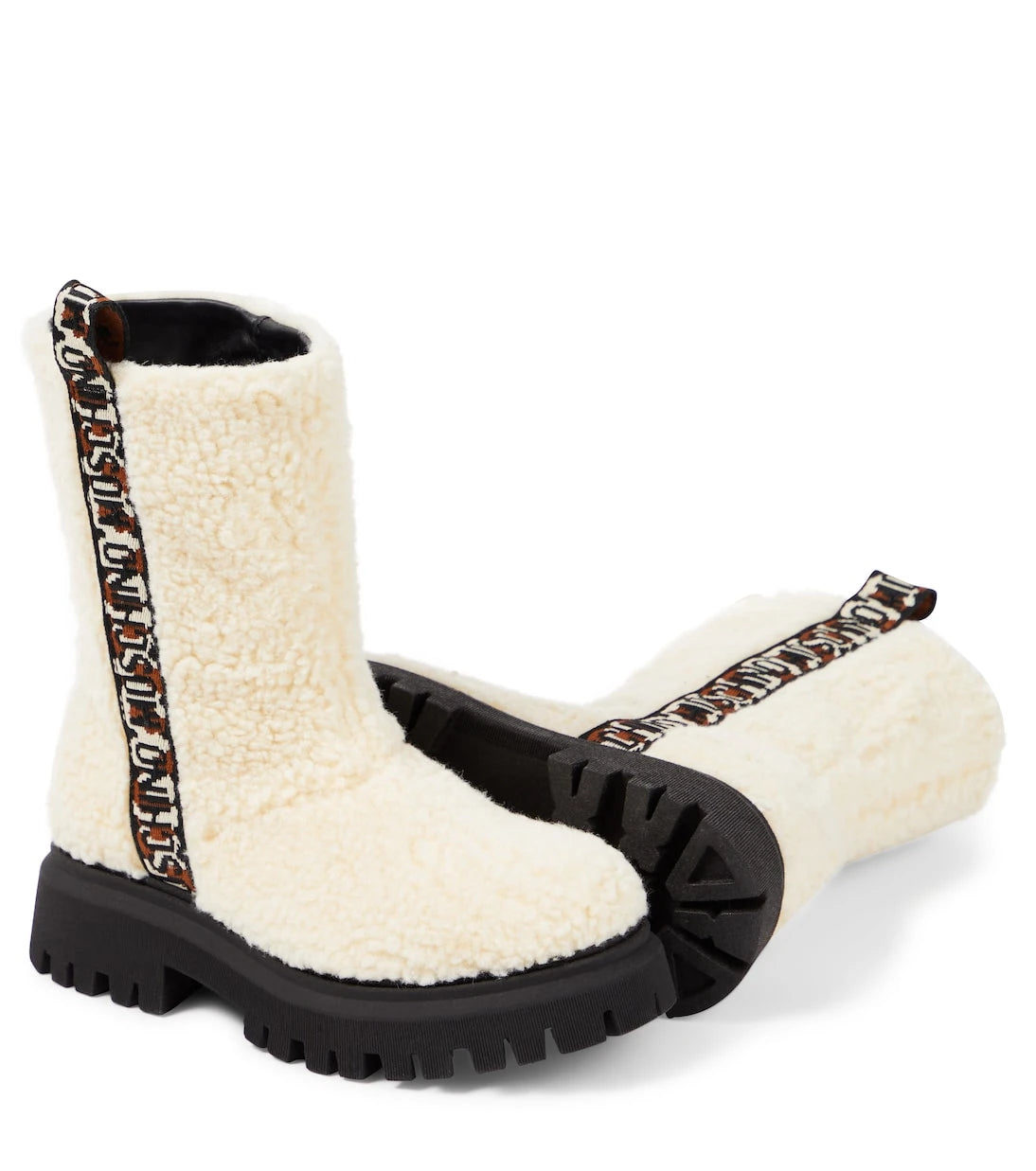 Moschino Kids - بوت طويل بطبعة الدب