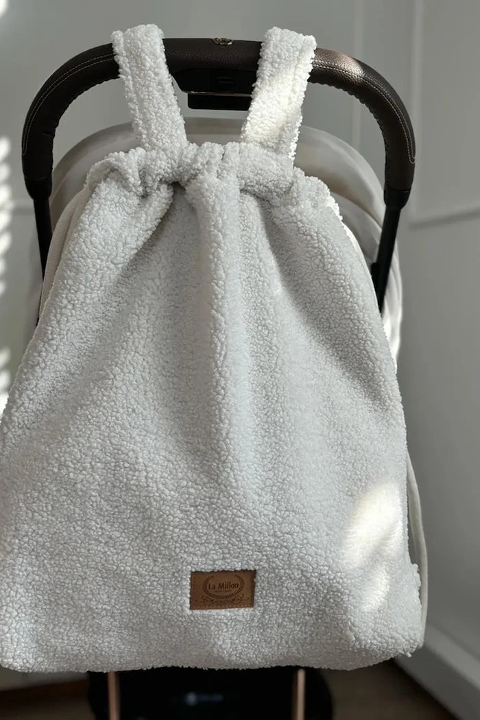 La Millou Teddy Bear CREAM bebek arabası çantası