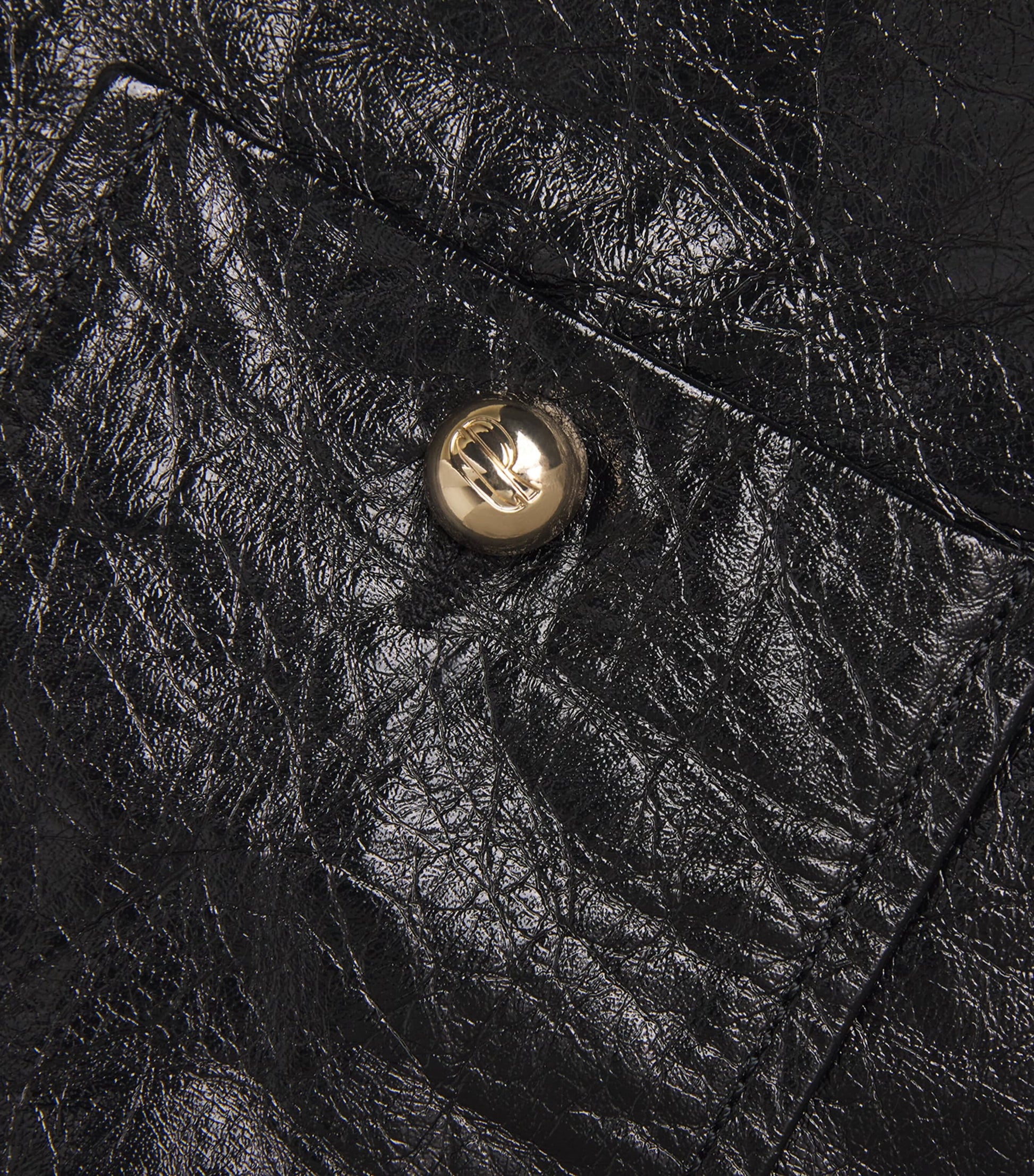 Claudie Pierlot Black Leather Mini Skirt