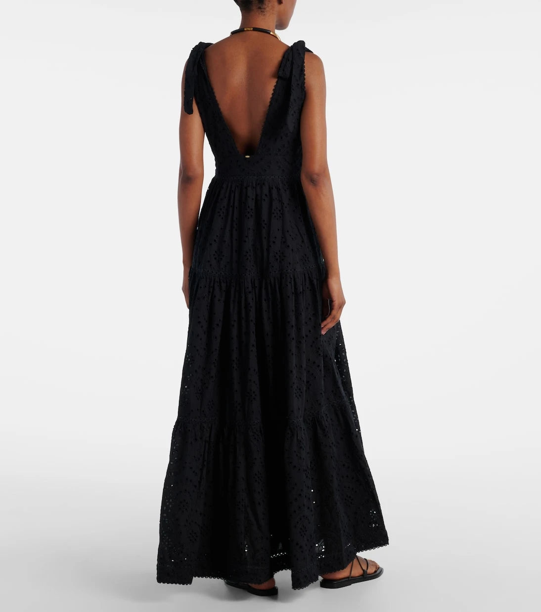 Poupette St Barth - Perla embroidered cotton maxi dress