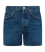 Blue Parker Long Shorts