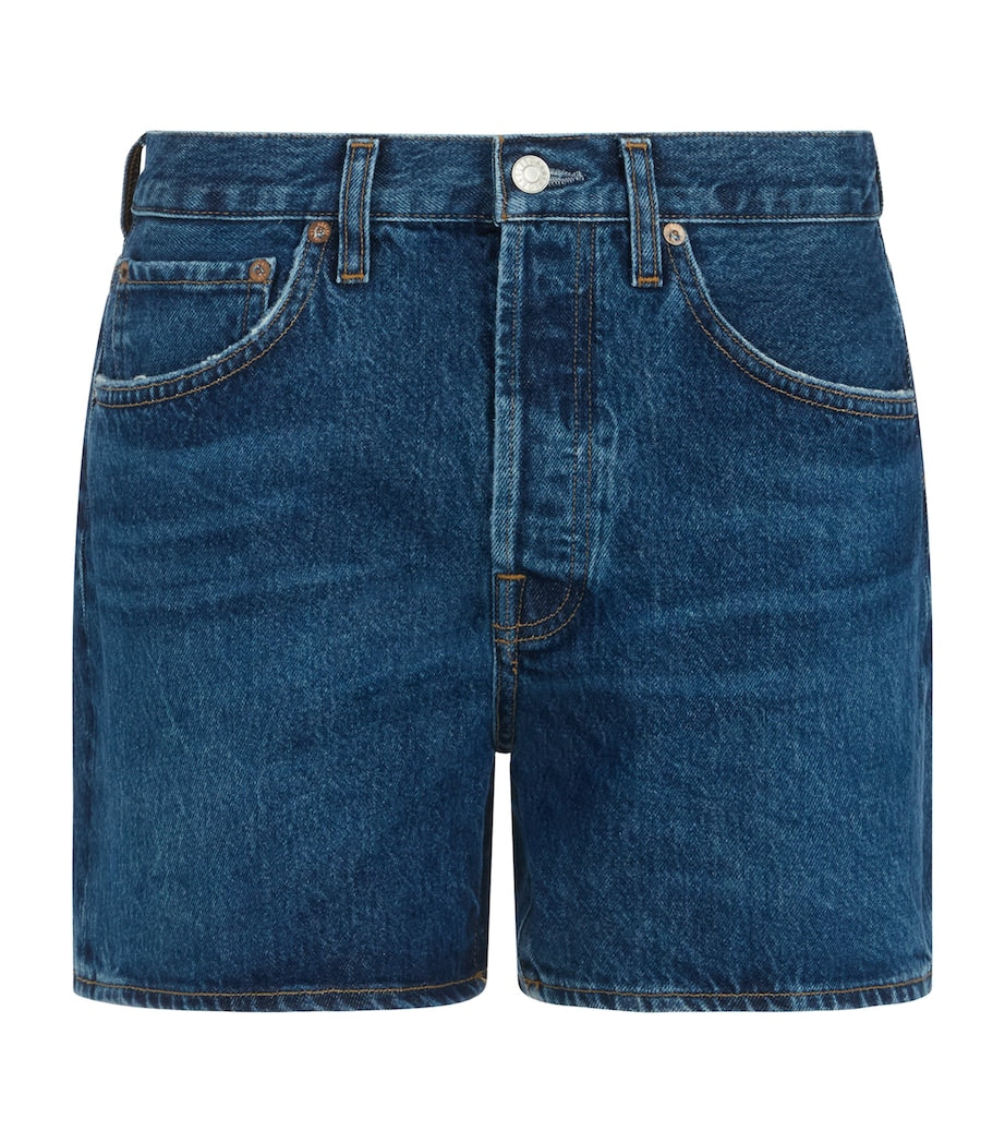 Blue Parker Long Shorts