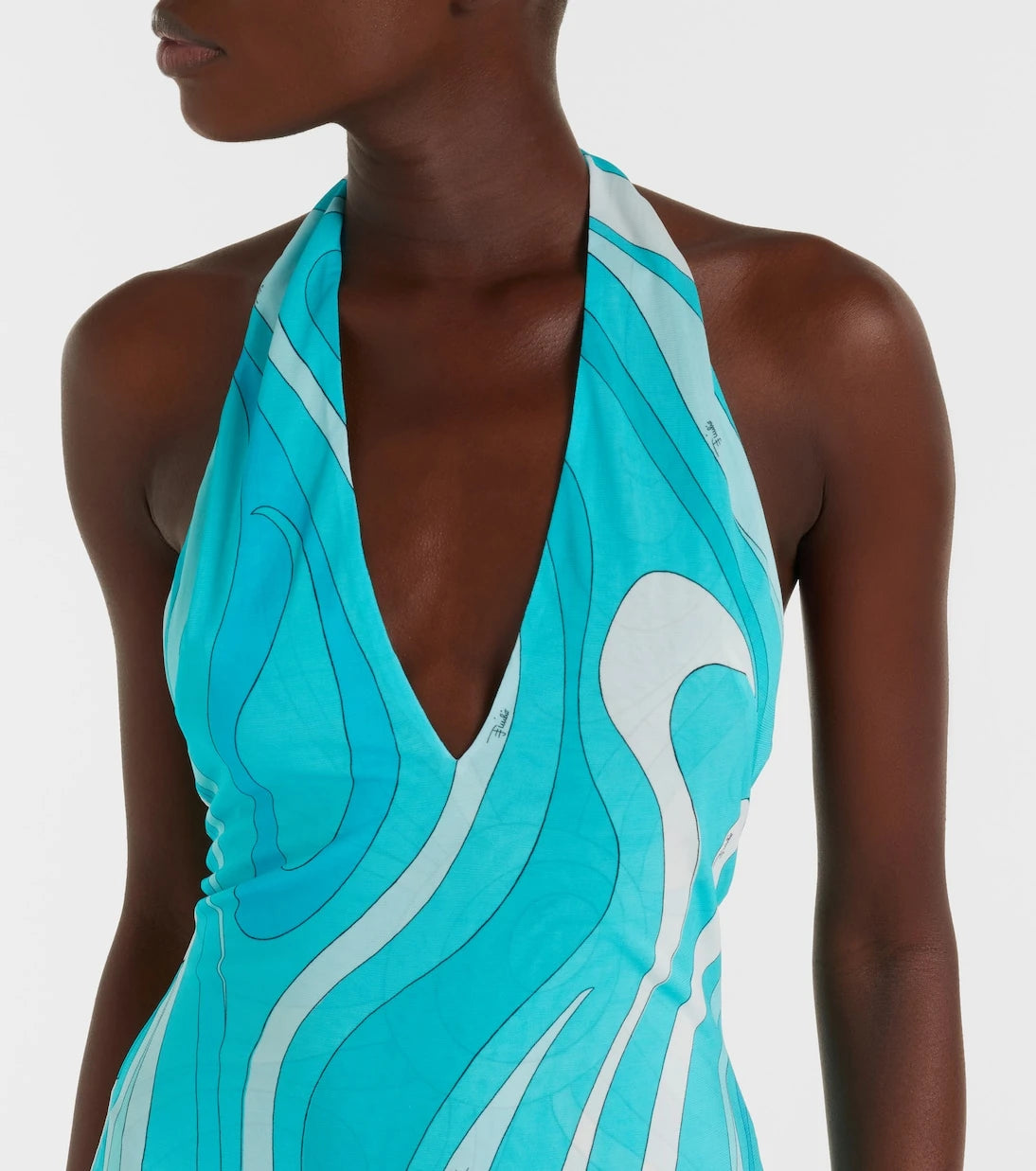 Pucci - Iride halterneck jersey midi dress