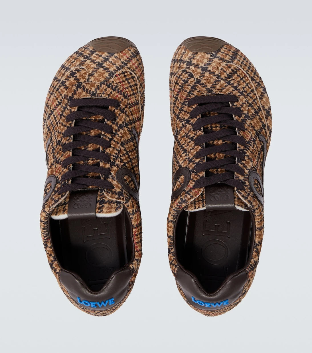 Loewe - Ballet Runner 2.0 checked suede sneakers