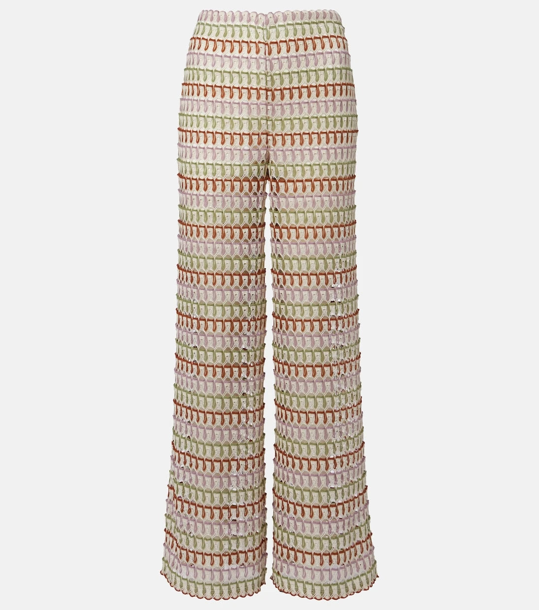 Veronica Beard - Fatima crochet wide-leg pants