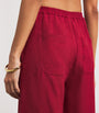 Eres Red Linen Select Wide-Leg Trousers