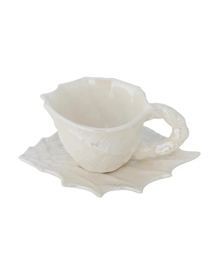 Bloomingville Shellie Fincan ve Tabağı 150 ml