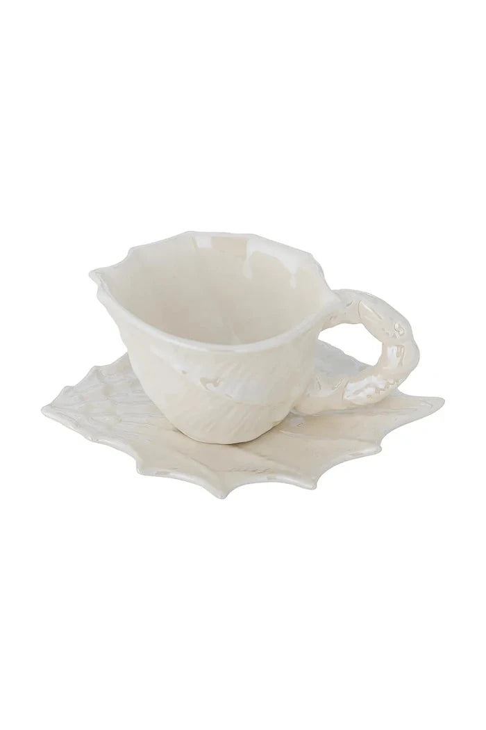 Bloomingville Shellie Fincan ve Tabağı 150 ml