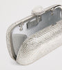 Judith Leiber Silver Embellished Soap Dish Clutch Bag