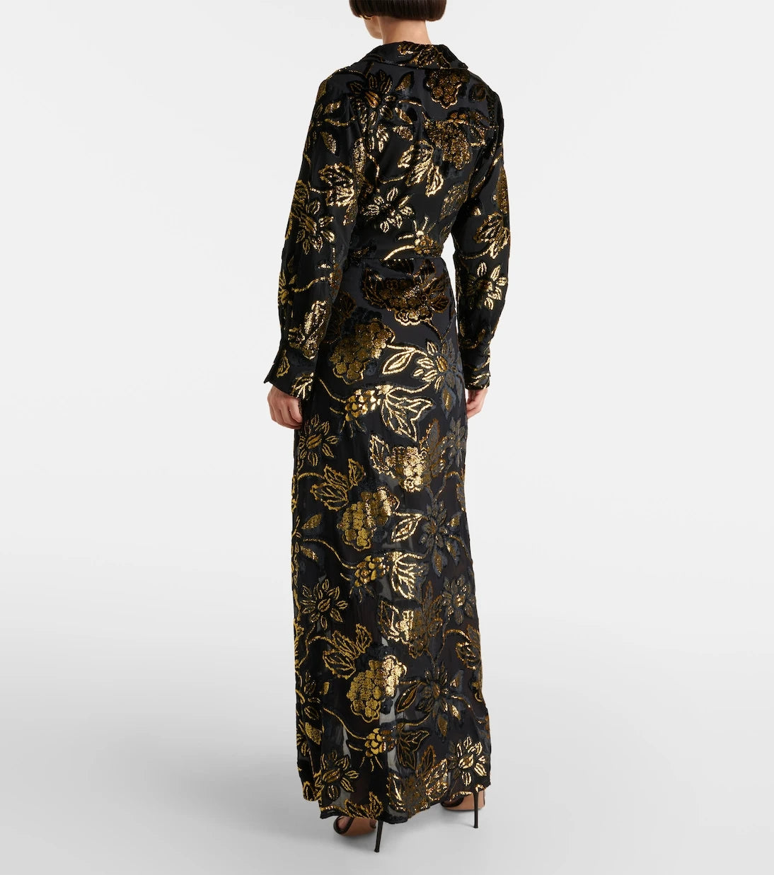 Simkhai - Marzia lamé velvet wrap dress