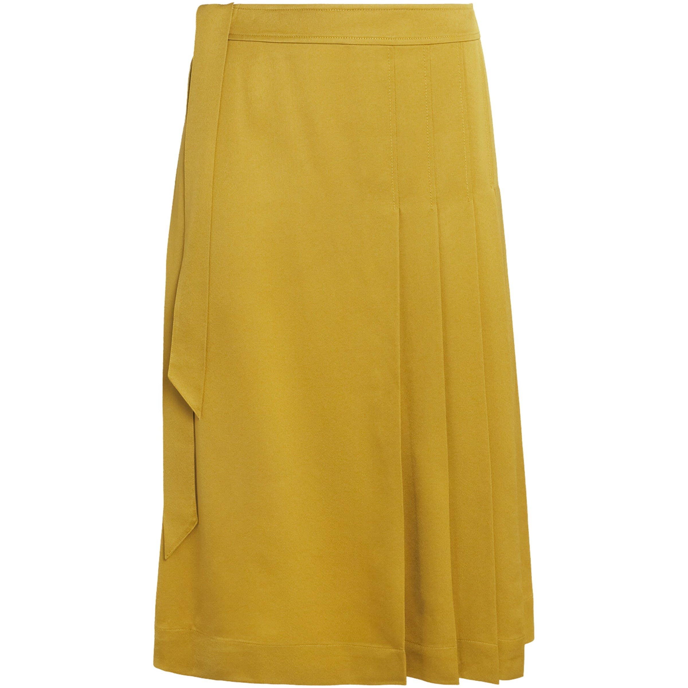 Joseph Brown Crepe Jeanne Pleated Mini Skirt