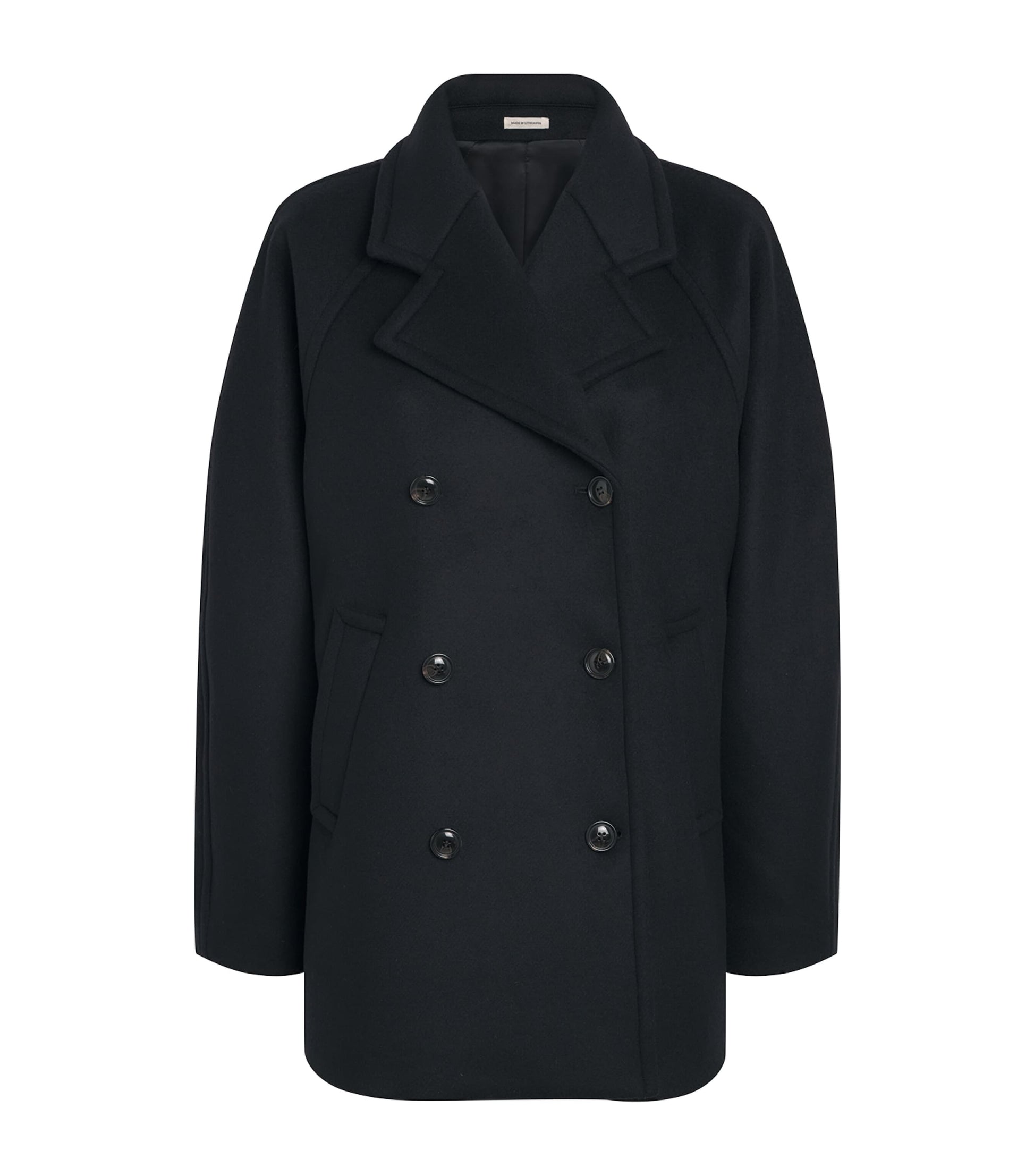 Black Wool Celo Pea Coat
