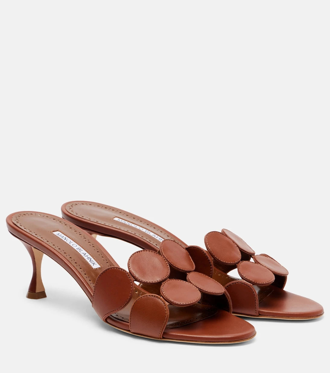 Manolo Blahnik - Haribalmu 50 leather mules