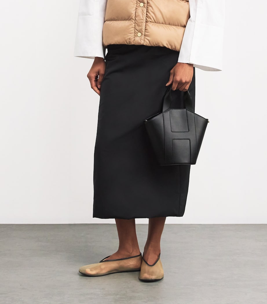 Harrods Grab Leather Tote Bag