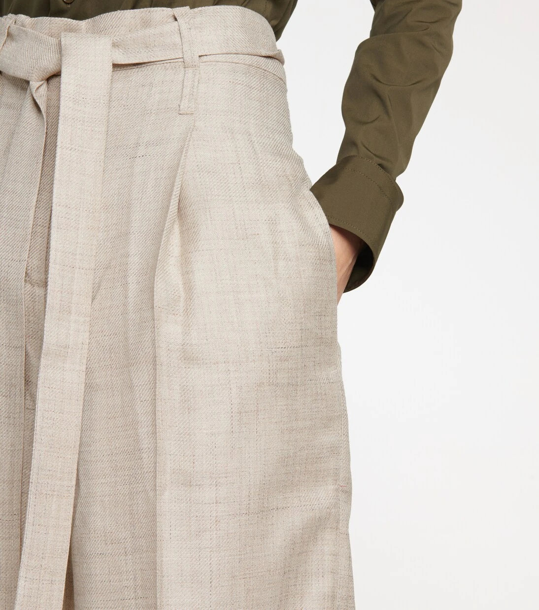 Gabriela Hearst - Judy wool, silk and linen shorts