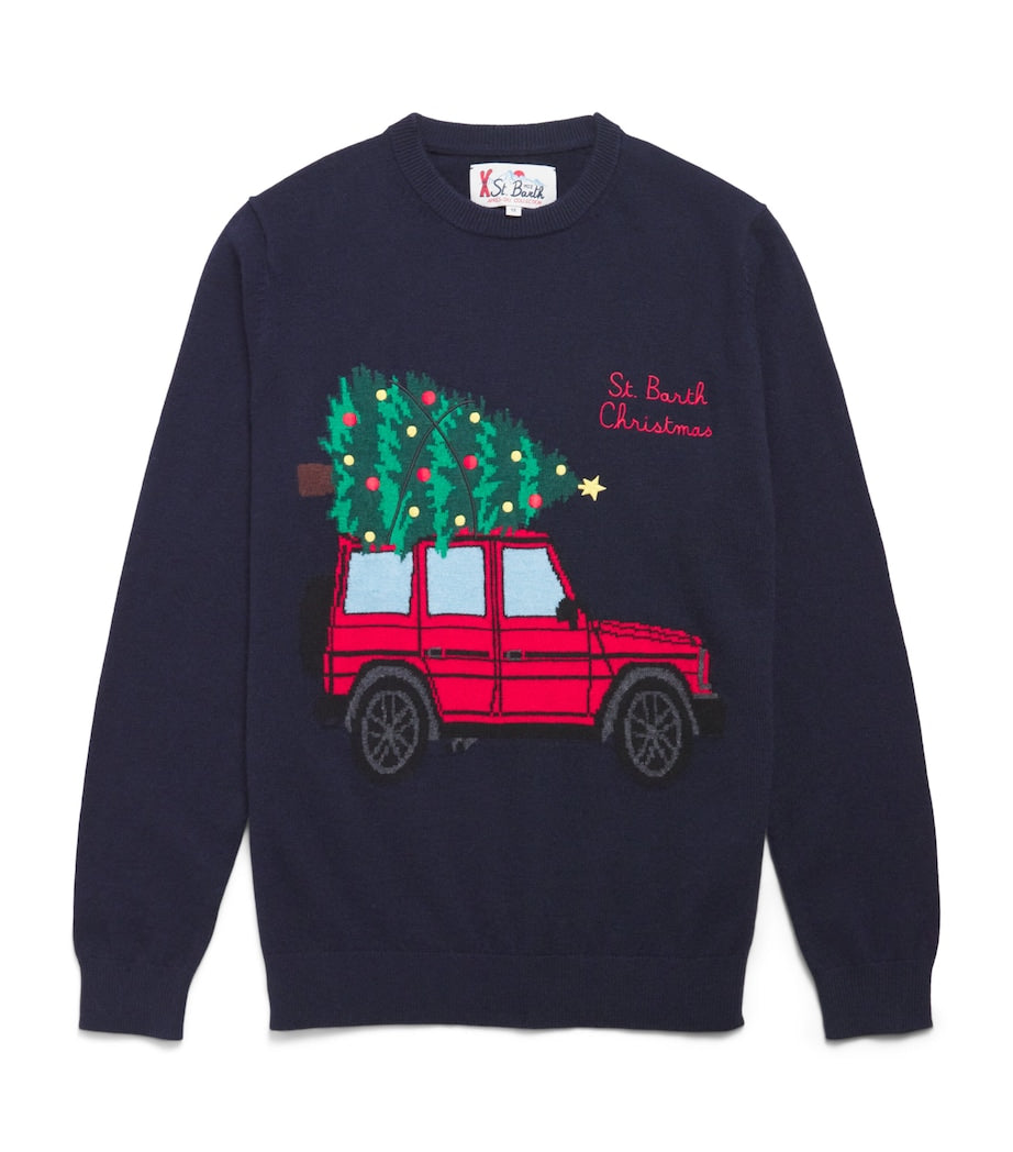 Mc2 Saint Barth Kids Wool-Blend Christmas Sweater (4-16 Years)