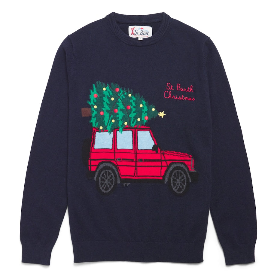 Mc2 Saint Barth Kids Wool-Blend Christmas Sweater (4-16 Years)