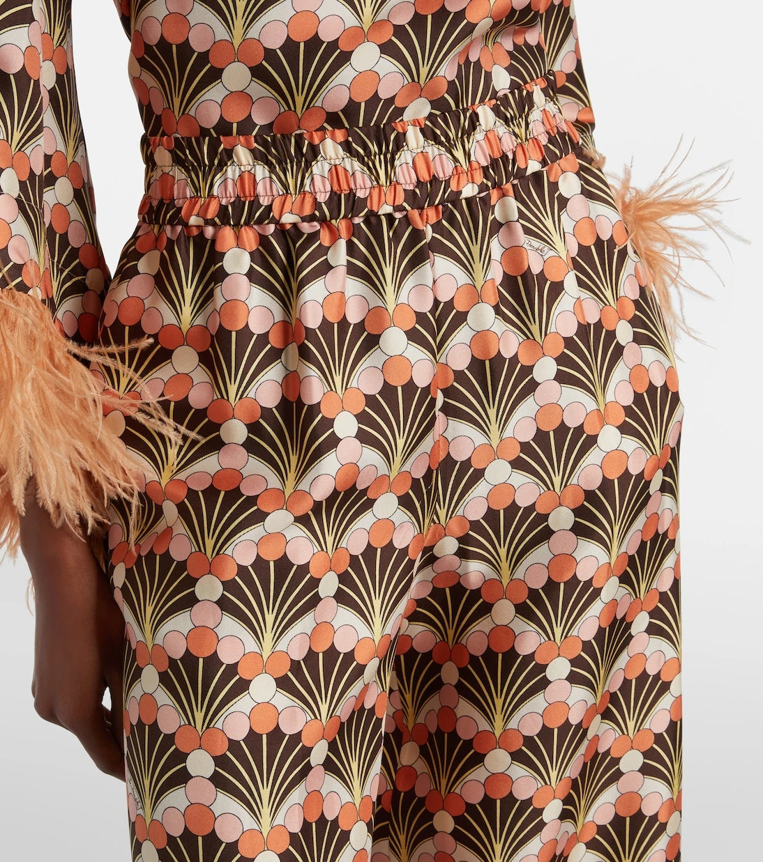 La DoubleJ - Printed silk palazzo pants
