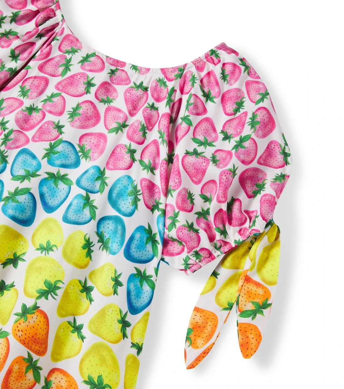 Fábula - Morango Rainbow printed dress