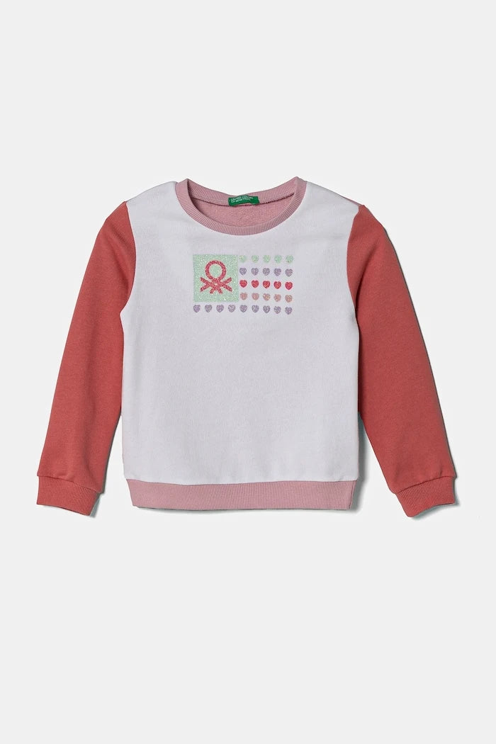 United Colors of Benetton Çocuk Pamuklu Sweatshirt
