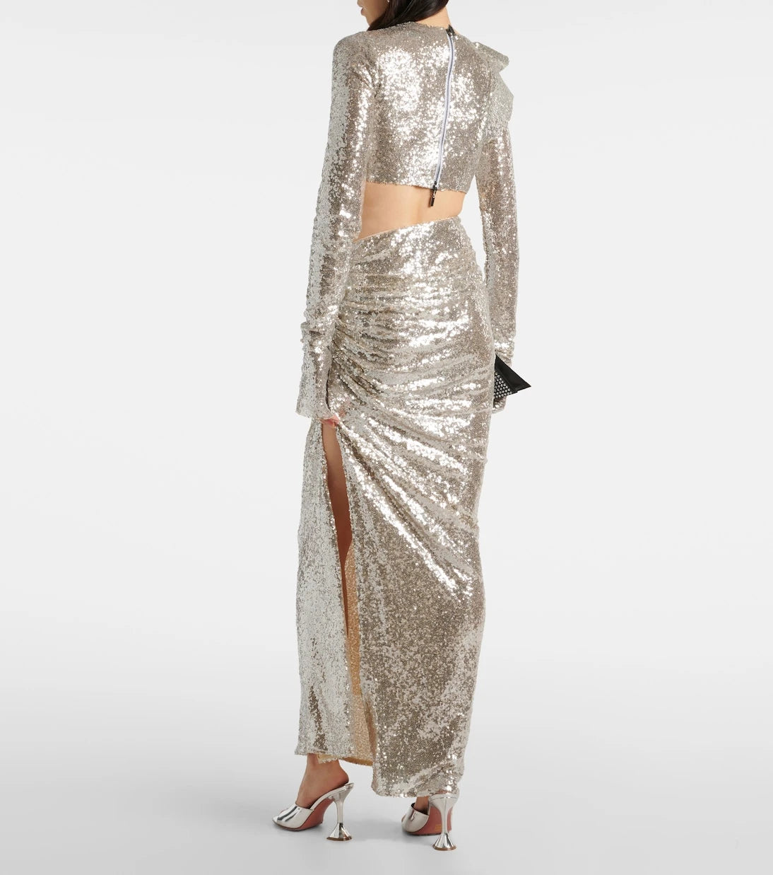 Maticevski - Luna draped sequined maxi skirt