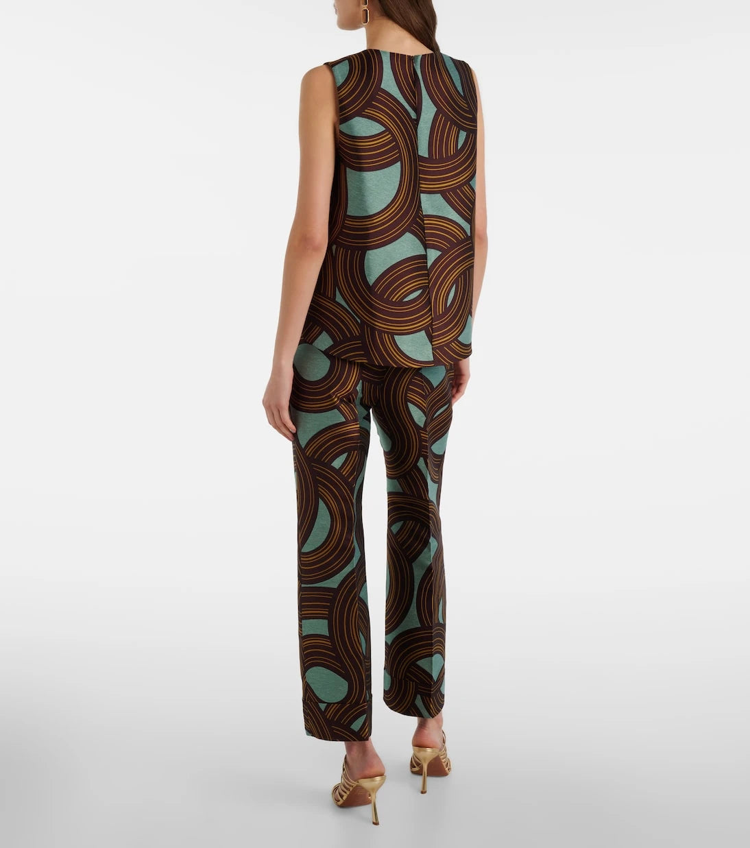 La DoubleJ - Hendrix printed cropped straight pants