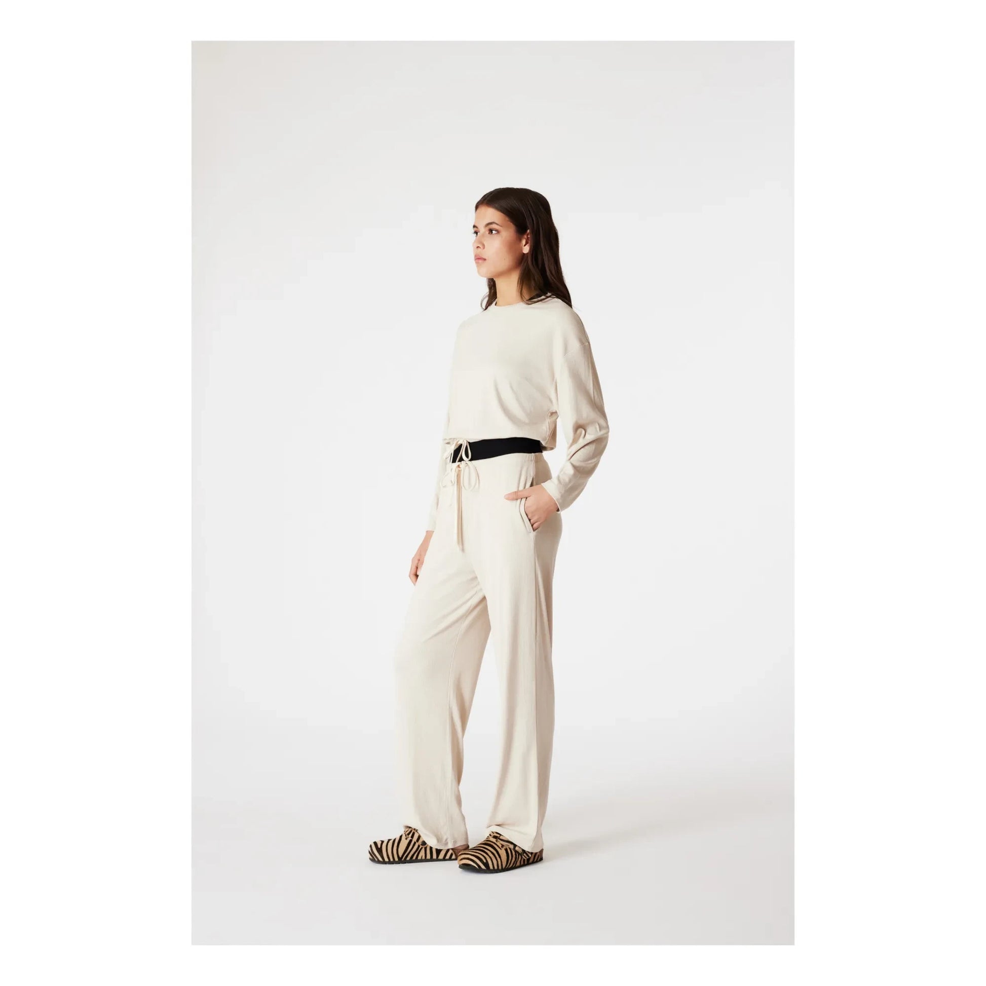 Icone - Elise Pyjama Top | Ecru