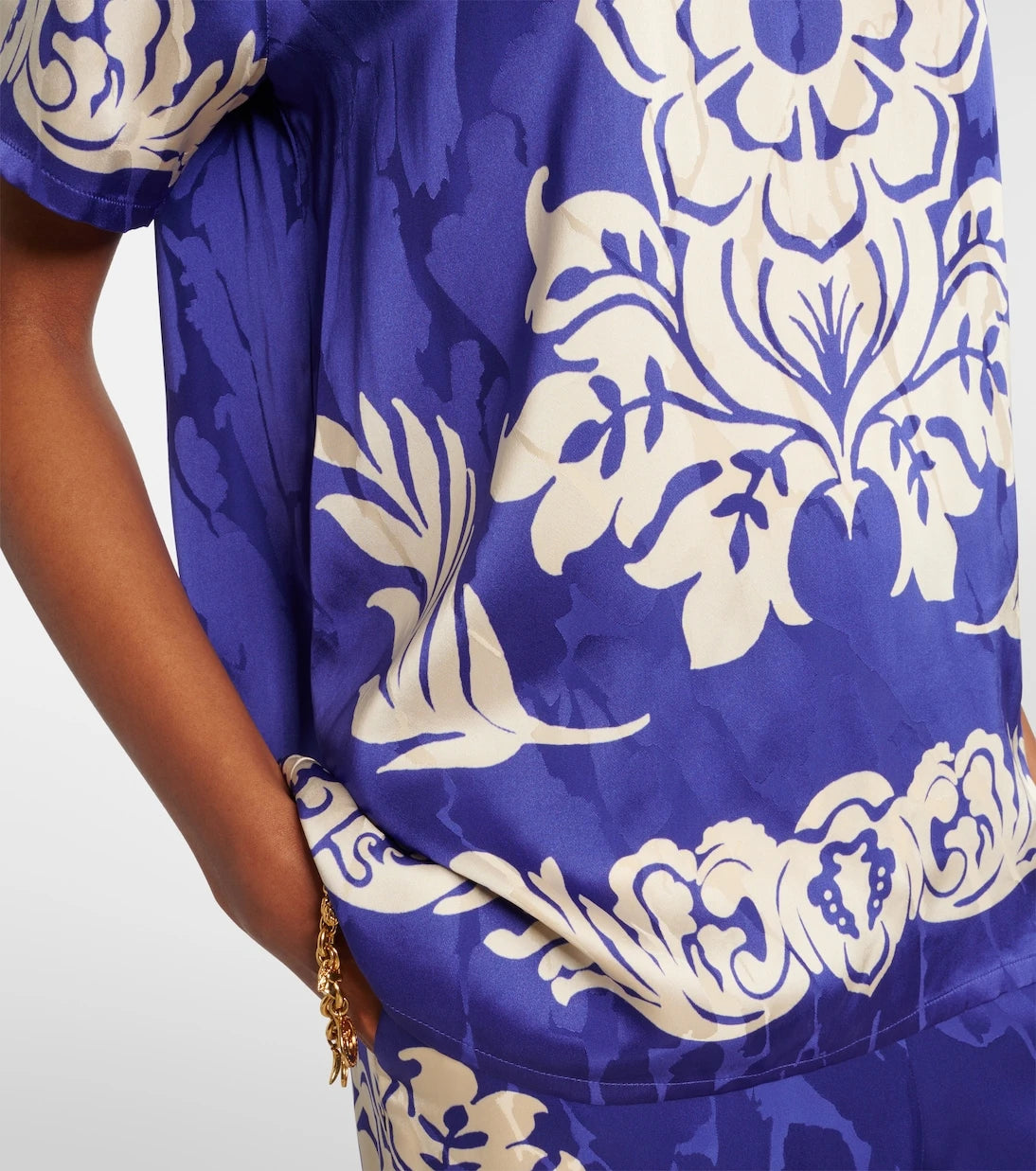 Etro - Floral satin top
