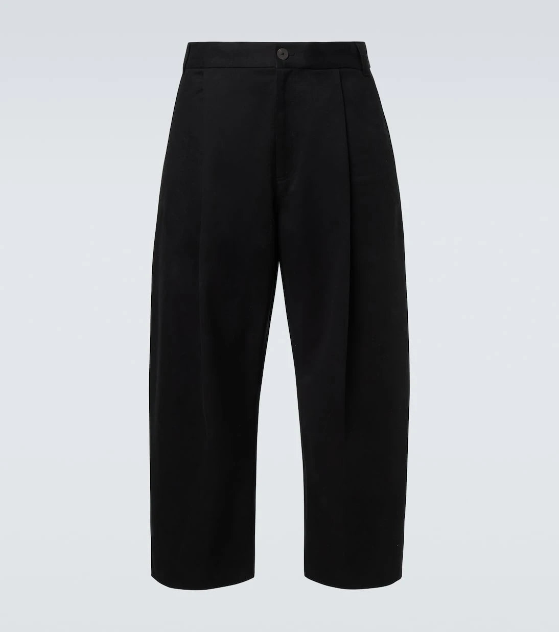 Studio Nicholson - Sorte cotton twill barrel-leg pants