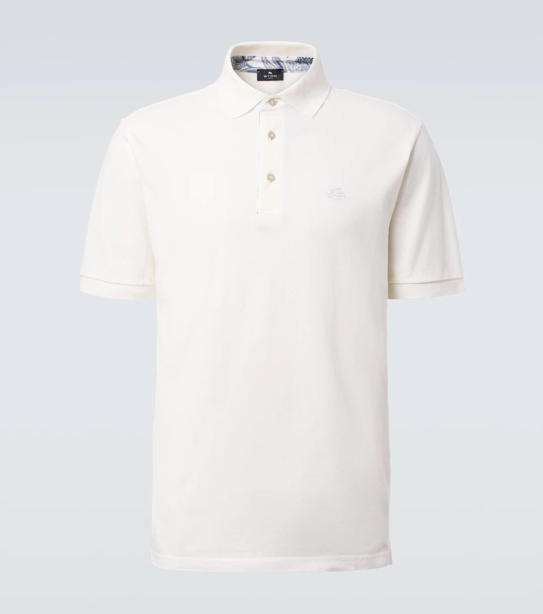Etro - Pegaso cotton piqué polo shirt