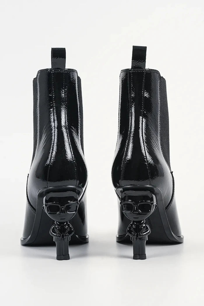 Karl Lagerfeld kadın platform botlar deri Karl Nft Heel