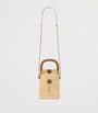Saint Laurent Beige Raffia Gaby Bucket Bag